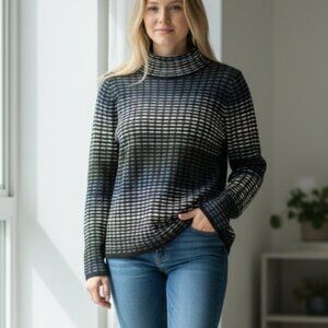 Modelle Soft Knit Sweater Women's Size Large High Neck Long Sleeves